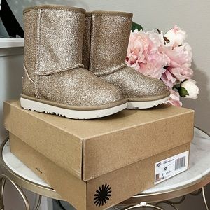 UGG Gold Glitter Boots